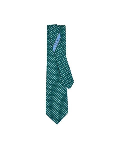 sport-print silk tie