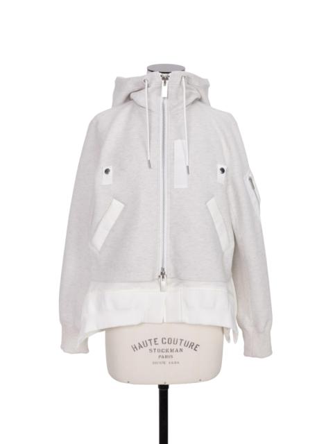 Sponge Sweat x Nylon Twill Hoodie