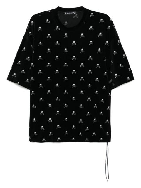 velvet logo-print T-shirt