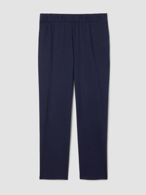 Cotton Blend Ponte Straight Pant