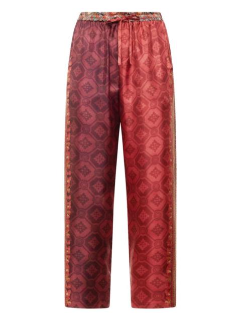 drawstring-waist trousers