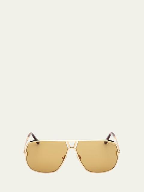 Stavros Aviator Metal Sunglasses