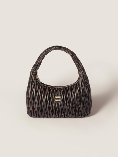 Wander matelassé nappa leather bag