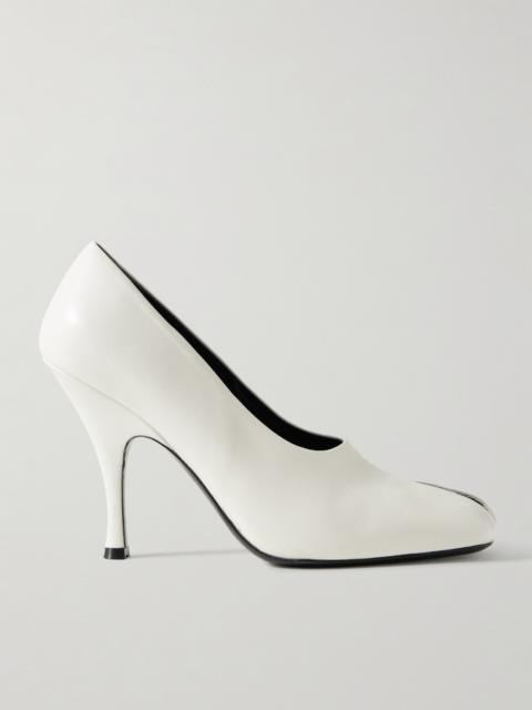 Eva Cutout Leather Pumps