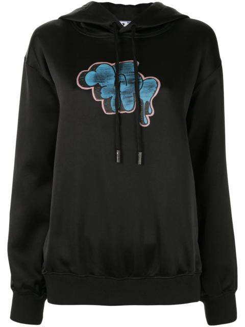 graffiti print hoodie