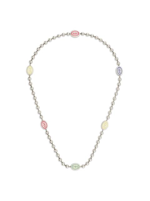 sterling silver Interlocking G necklace