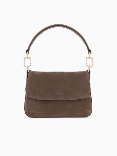 SMALL LA PRIMA SOFT SUEDE HANDBAG