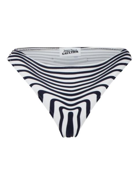 stripes morphing bikini bottom