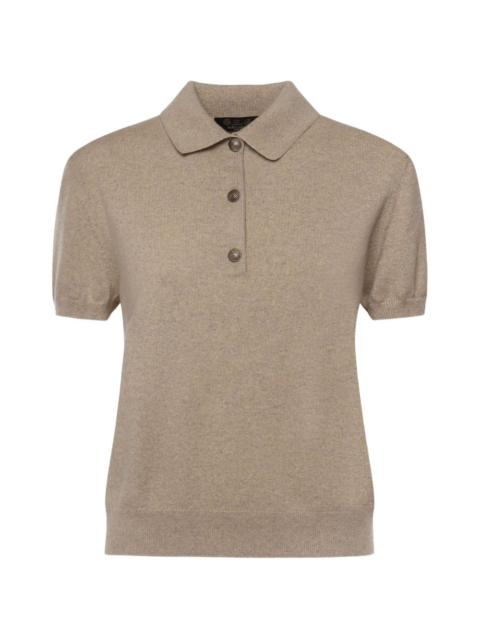 buttoned polo top