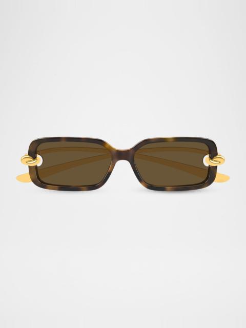 56mm Bio-Injected Rectangular Sunglasses