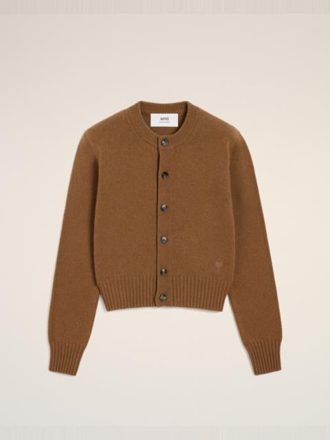 BROWN CASHMERE AMI DE COEUR CARDIGAN