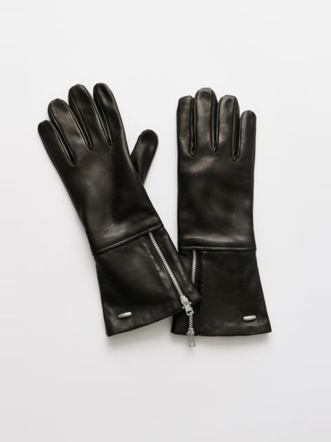 Zipped Glove Black Nappa