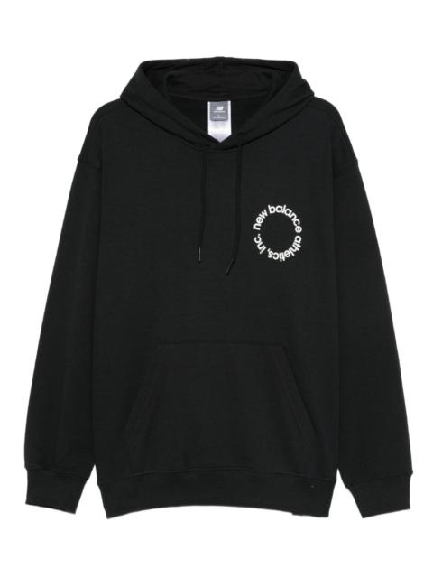 circular-logo hoodie