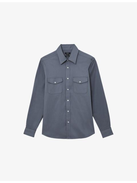 Mcrae Patch-Pocket Stretch-Cotton Overshirt