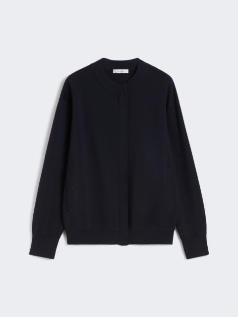 PELAGO Fabric-stitch wool cardigan