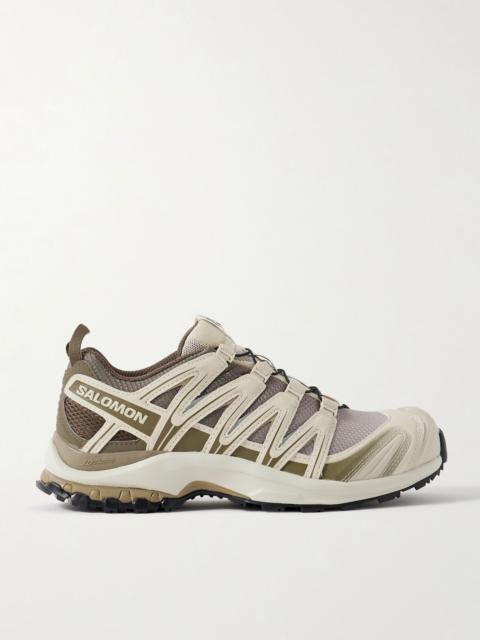 XA Pro 3D rubber-trimmed mesh sneakers Taupe