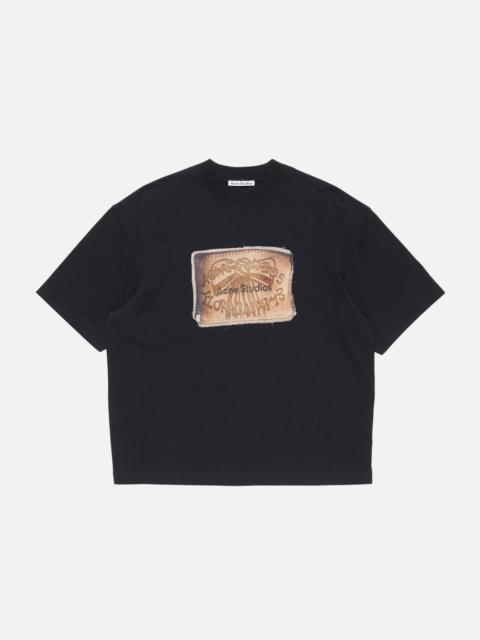 Logo t-shirt - Faded black