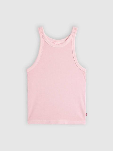 GARMENT DYE ESSENTIAL RACER TANK TOP