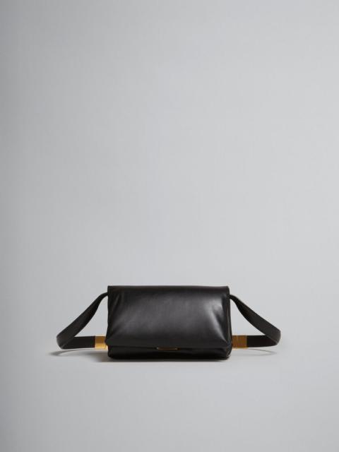 SMALL BLACK LEATHER PRISMA BAG