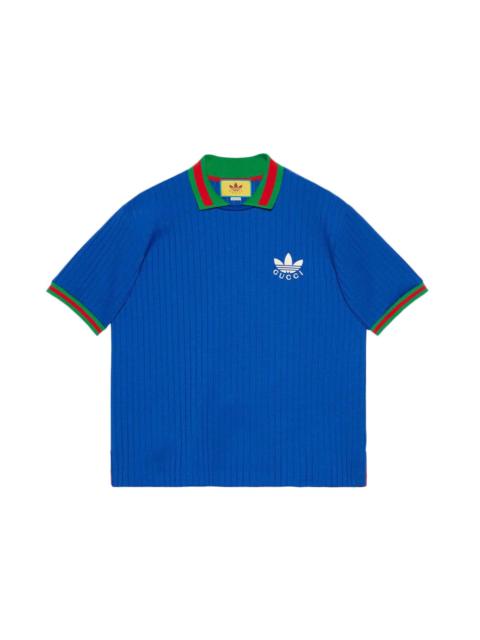 adidas x Gucci polyester polo shirt