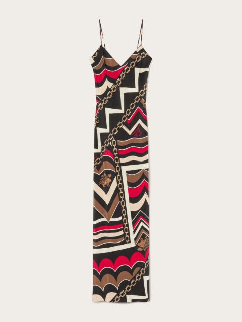 ISTRICE PRINT LONG DRESS