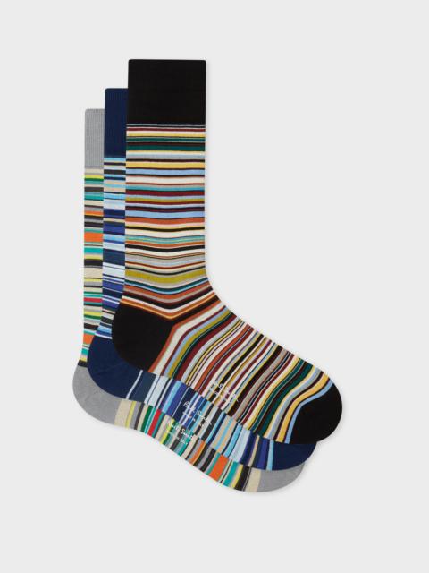 Signature Stripe' Socks Three Pack