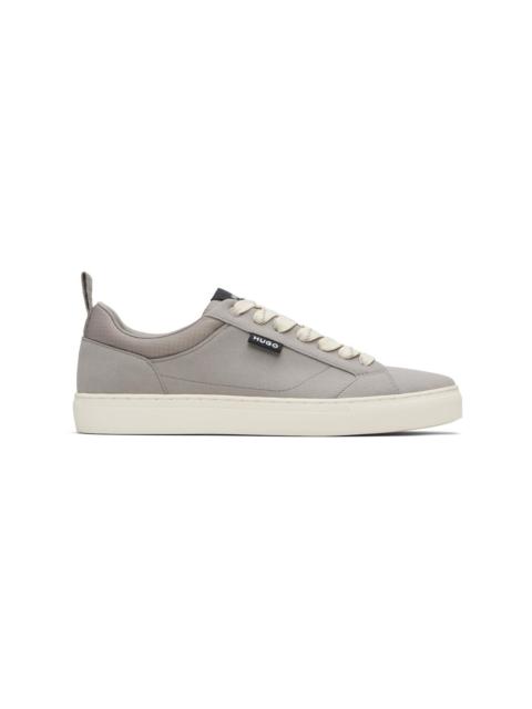 Gray Faux Suede Sneakers