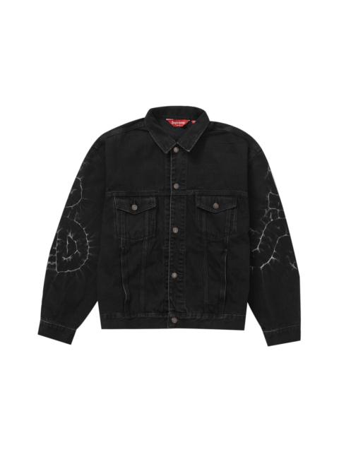 Supreme Shibori Denim Trucker Jacket Black