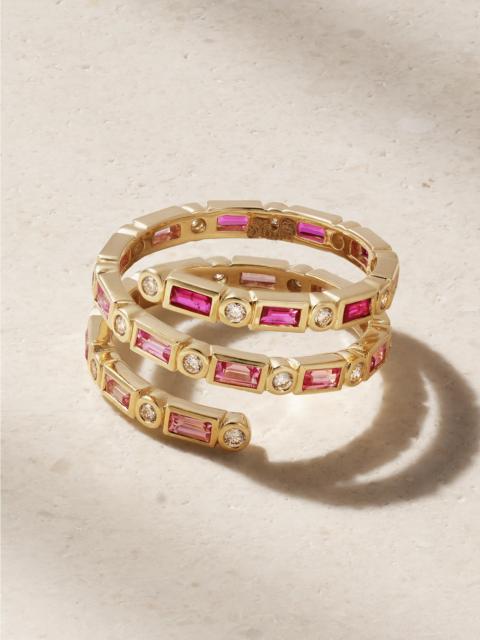 14-karat Gold, Sapphire And Diamond Ring