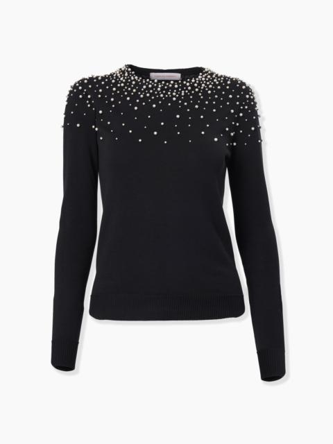 Pearl-Embroidered Sweater