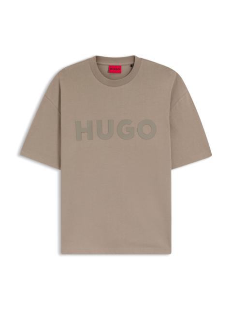 OVERSIZED-FIT T-SHIRT IN COTTON WITH REFLECTIVE LOGO