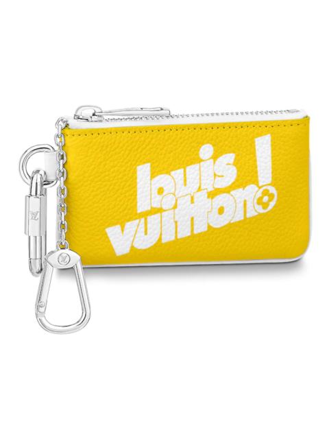 Louis Vuitton Pochette Cle Key Pouch Monogram Yellow