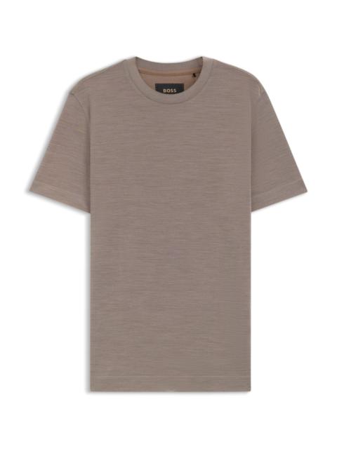 REGULAR-FIT T-SHIRT IN SILK AND WOOL