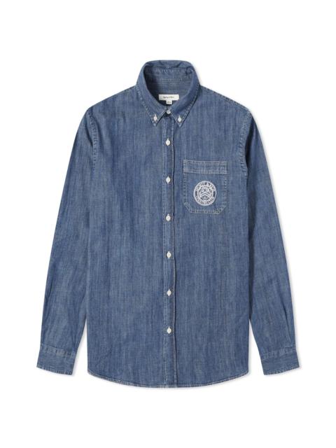 Sporty & Rich Conneticut Crest Denim Shirt