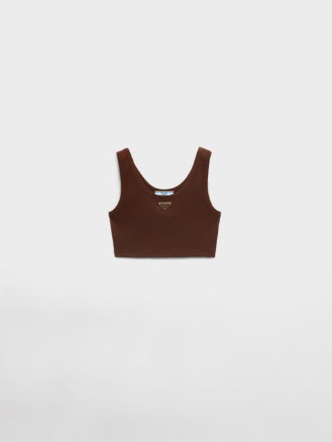 Ribbed knit crop top