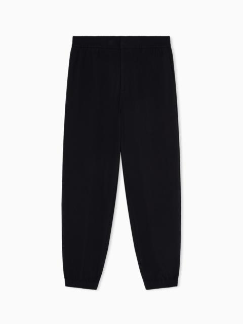 TRAVEL ESSENTIAL EMBOSSED JERSEY JOGGER TROUSERS