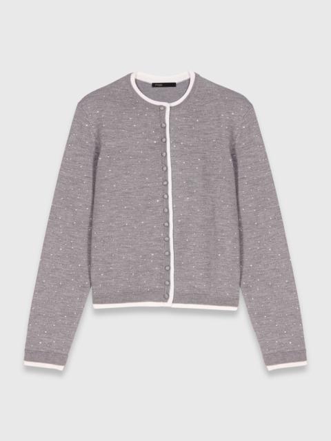 Knit embellished cardigan