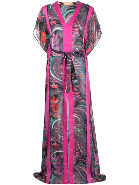 printed kaftan dress