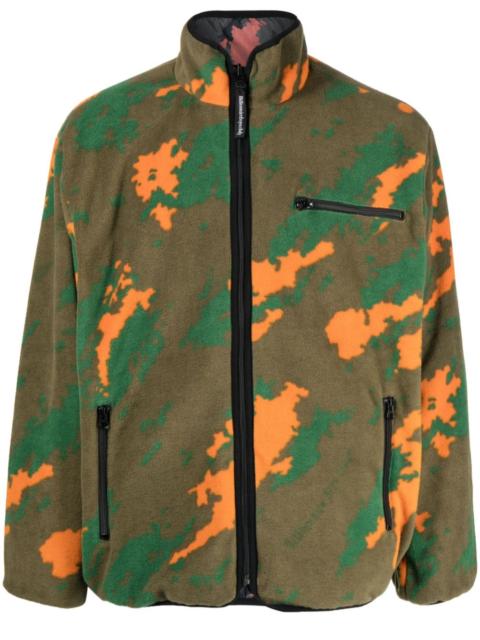 camouflage-pattern reversible jacket