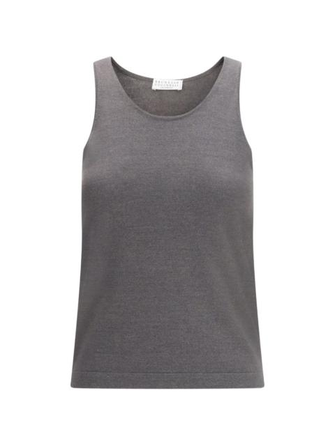 scoop-neck tank top