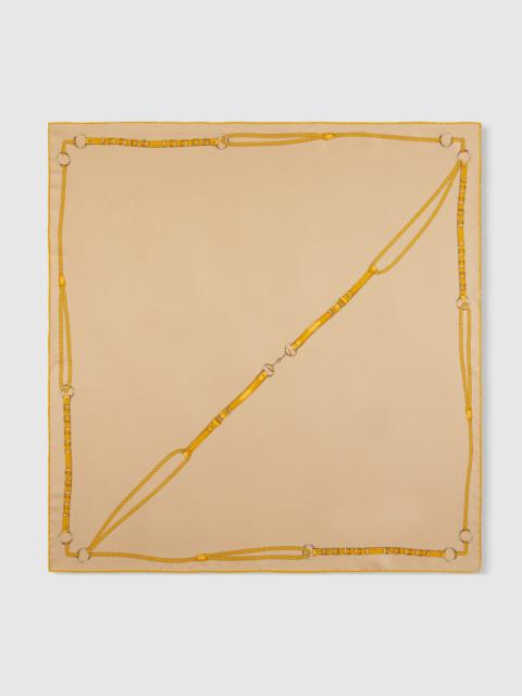 Printed silk twill carré