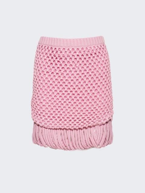 Loop Fringe Mini Skirt Orchid