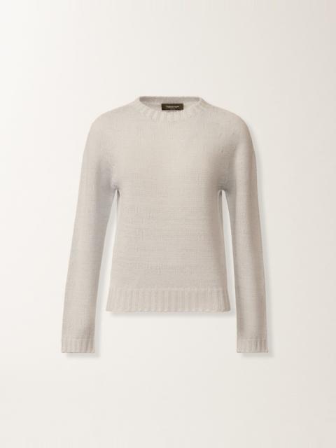 Platinum sweater with lurex