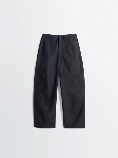 TWISTED CHINO PANTS IN COTTON SATIN