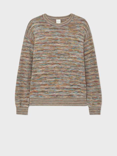 'Signature Stripe' Knitted Cotton Sweater