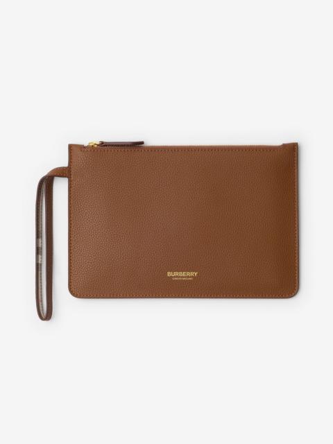 Leather Zip Pouch