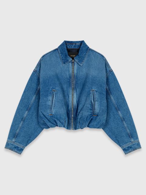 Denim bomber jacket