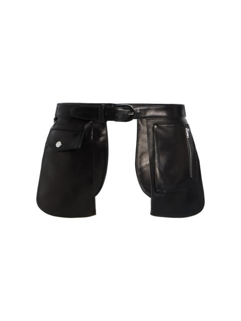 The Dallas Leather Pocket Belt black