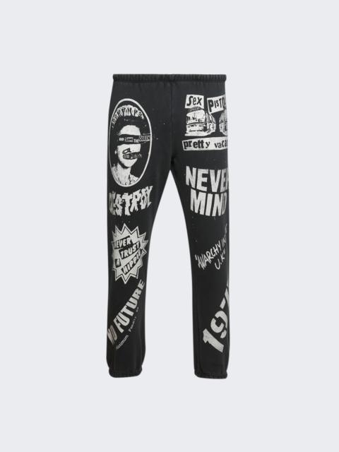 Sex Pistols Hand Painted & Printed P.e. Sweatpant Coal