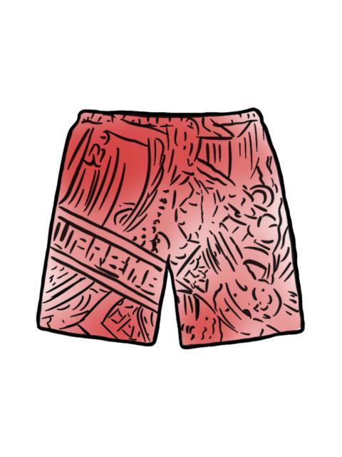 Supreme Bling Sweatshort Red
